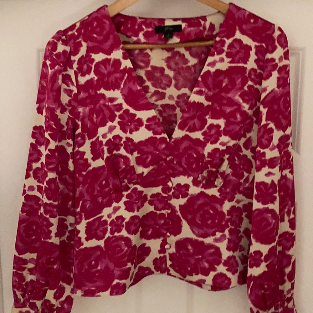 Beautiful delicate J Crew dress top in stunning Dausch is floral